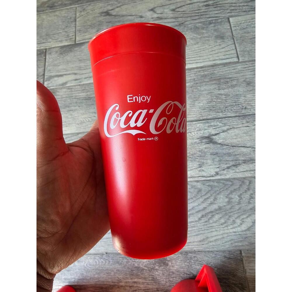 Alladinwear Vintage Enjoy Coca Cola Red Pitcher & Cup Set (5 Pieces) 2.5 QT - Picture 12 of 12